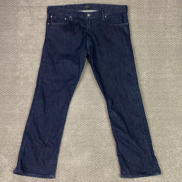 Polo Ralph Lauren Hampton Relaxed Straight Jeans Men's 40 x 32 Blue Stretch NWOT - Picture 1 of 15